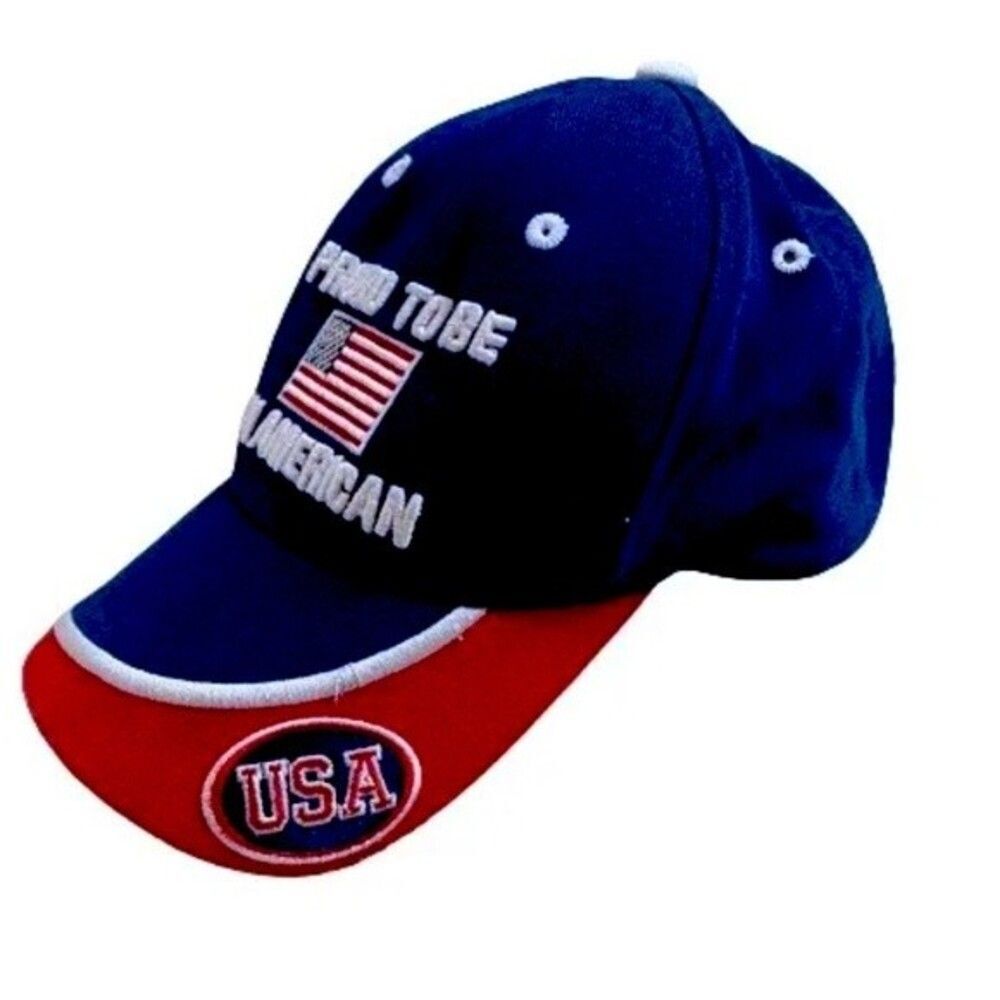 Magic Headwear Proud To Be An American USA Flag Hat Adjustable Baseball Adult